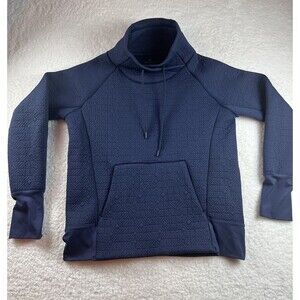 Athleta Sweatshirt Womens XS Jacquard Elevation Quilted Pullover Preppy Athletic